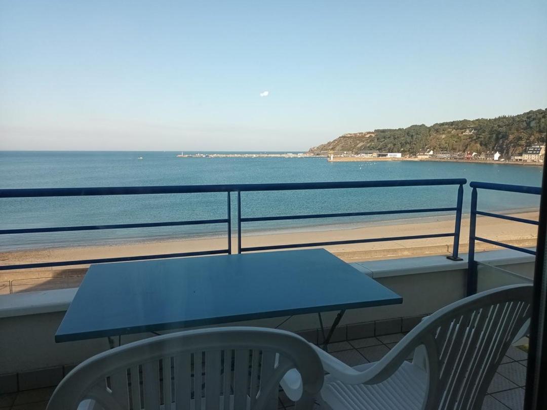 514 - Appartement 1 Chambre Vue Mer En Bordure De La Plage Du Centre D'Erquy Ngoại thất bức ảnh