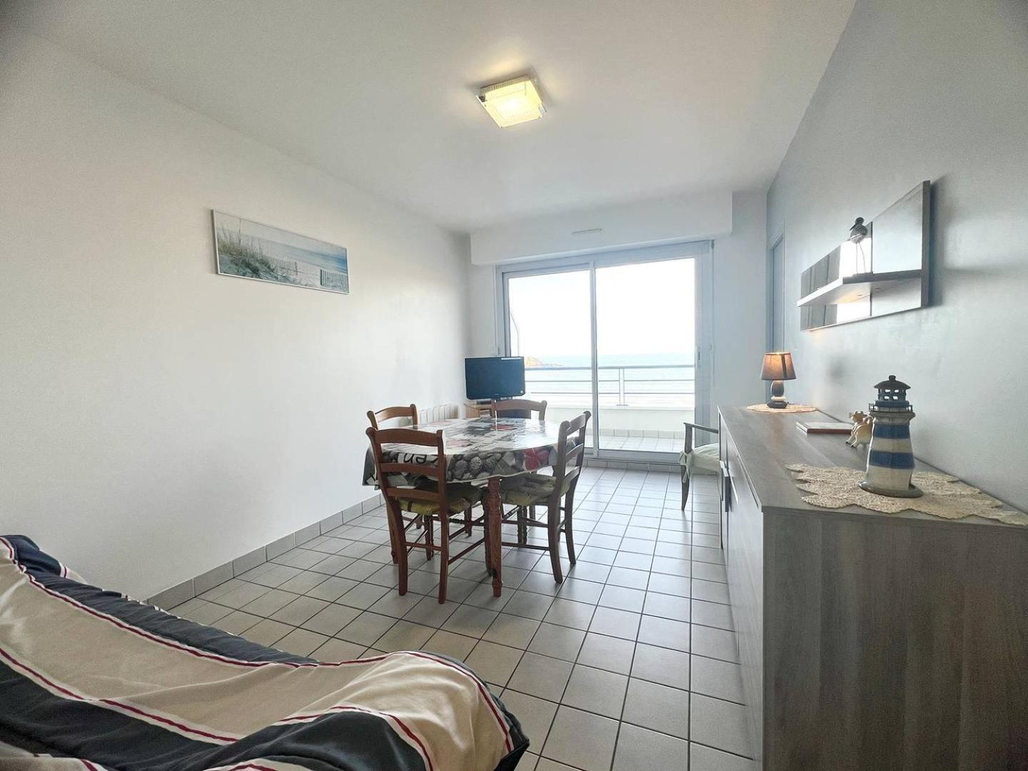 514 - Appartement 1 Chambre Vue Mer En Bordure De La Plage Du Centre D'Erquy Ngoại thất bức ảnh
